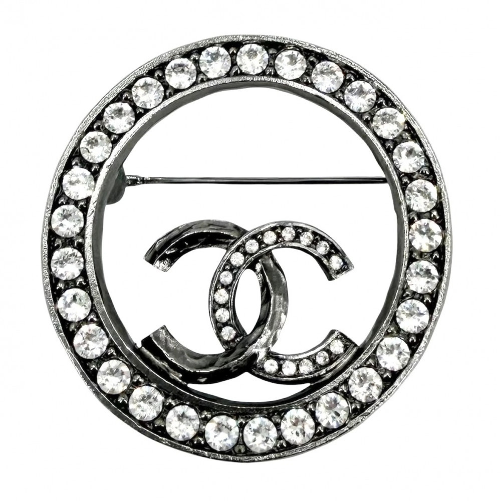 CHANEL Authentic Logo Brooch